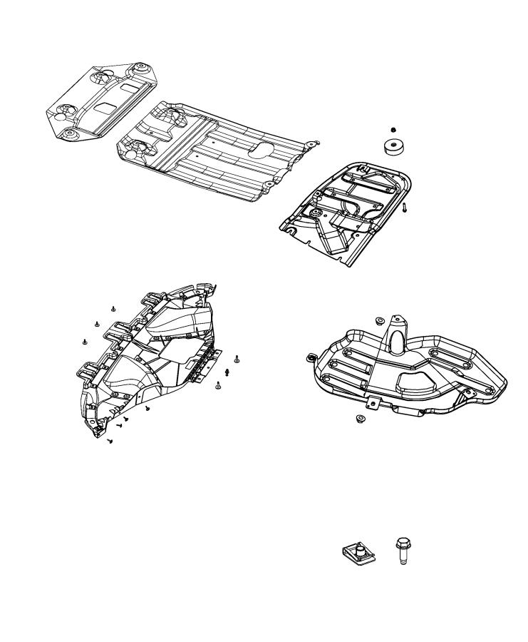 Diagram Skid Plates. for your 2004 Chrysler 300  M 