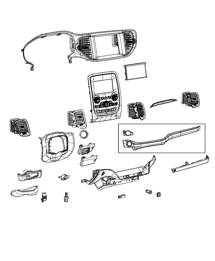 Diagram Instrument Panel - Trim. for your 1999 Chrysler 300  M 