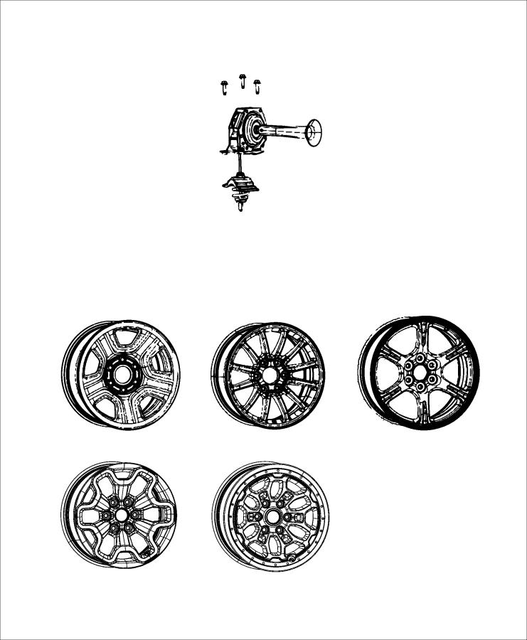 Diagram Spare Wheel Stowage. for your Ram 1500  