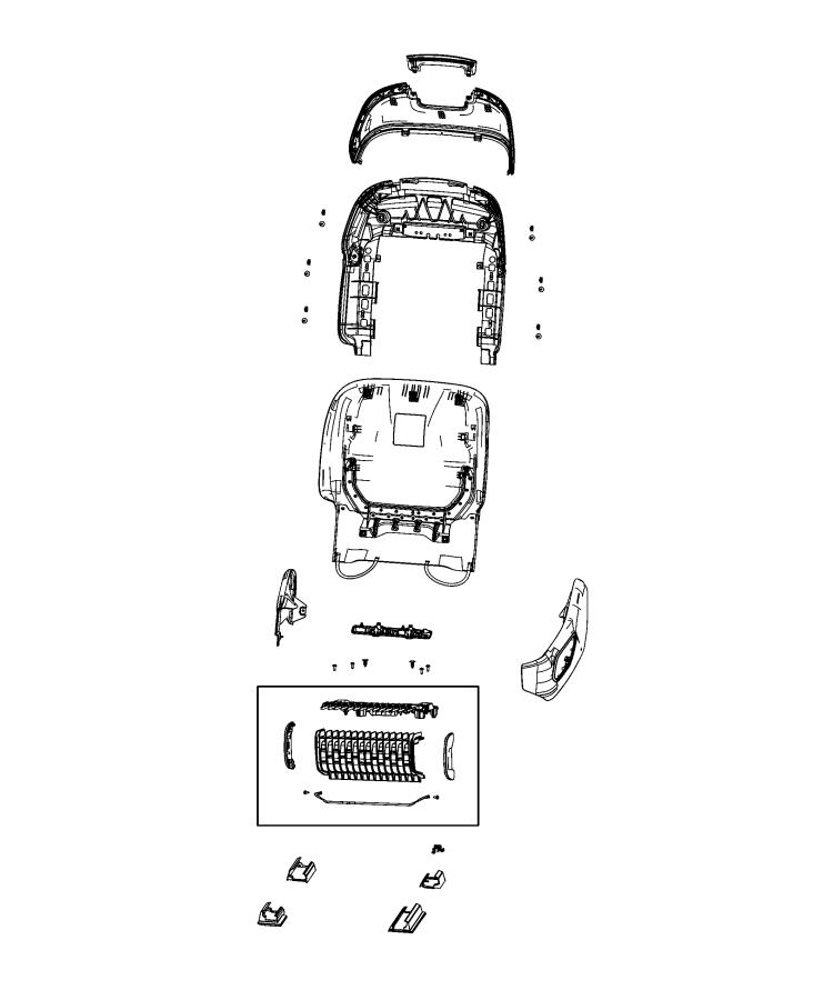 Diagram Adjusters, Recliners, Shields and Risers - Driver Seat. for your 2003 Chrysler 300  M 