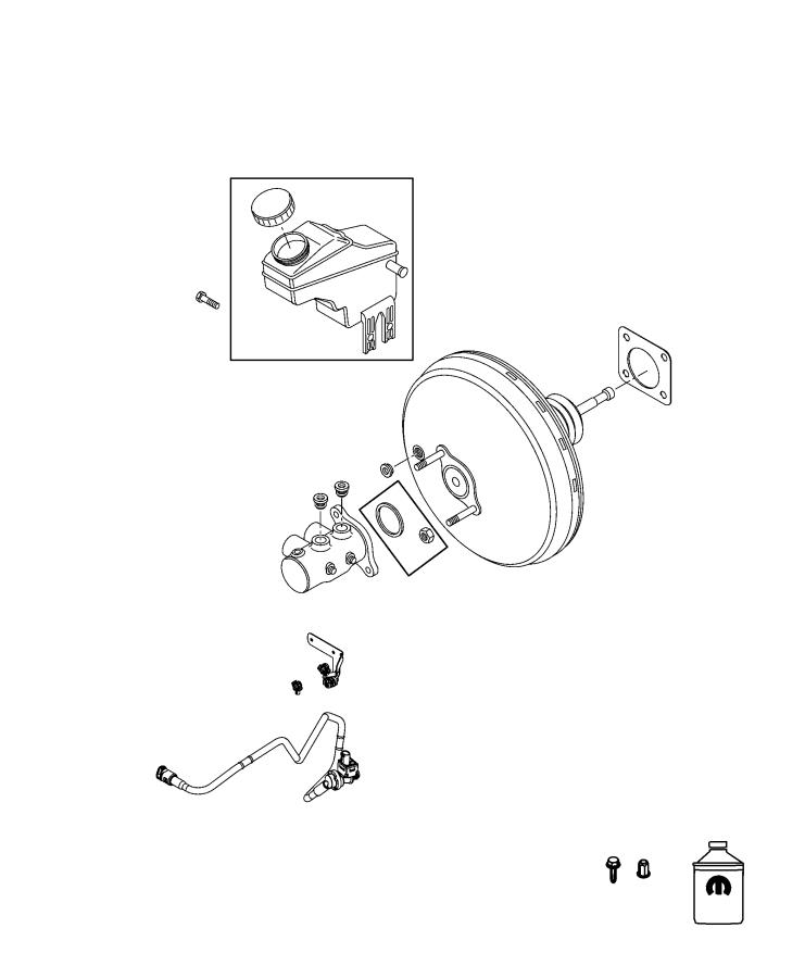 Diagram Master Cylinder, Brake. for your Dodge