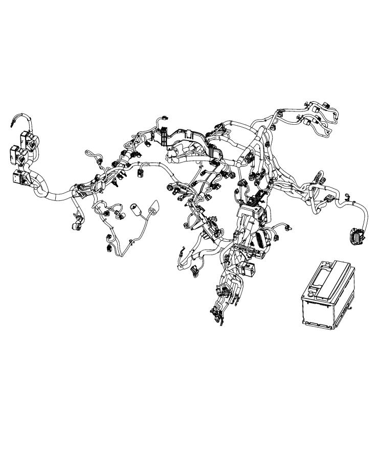 Diagram WIRING, BATTERY. for your 2019 Ram 5500   