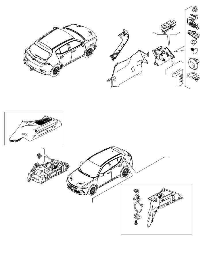 Quarter Trim Panel. Diagram