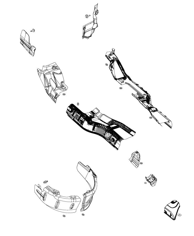 Diagram Exhaust Heat Shields. for your Dodge