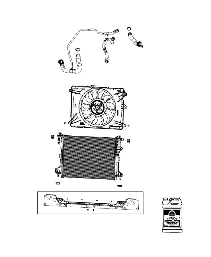 Diagram Radiator and Related Parts. for your Chrysler 300  M