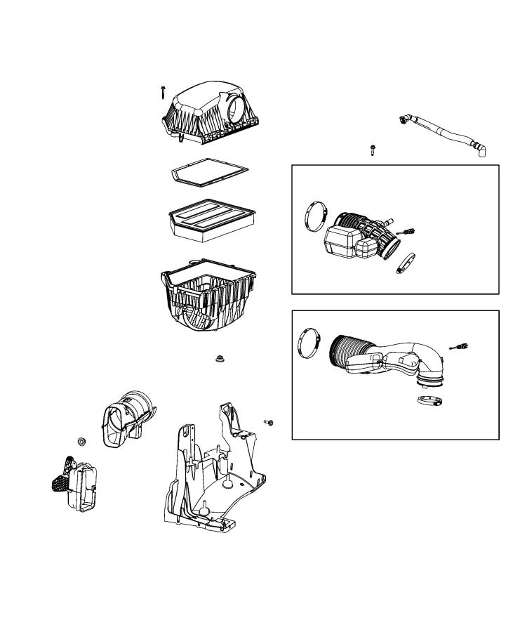 Diagram Air Cleaner and Related Parts. for your Chrysler 300  M