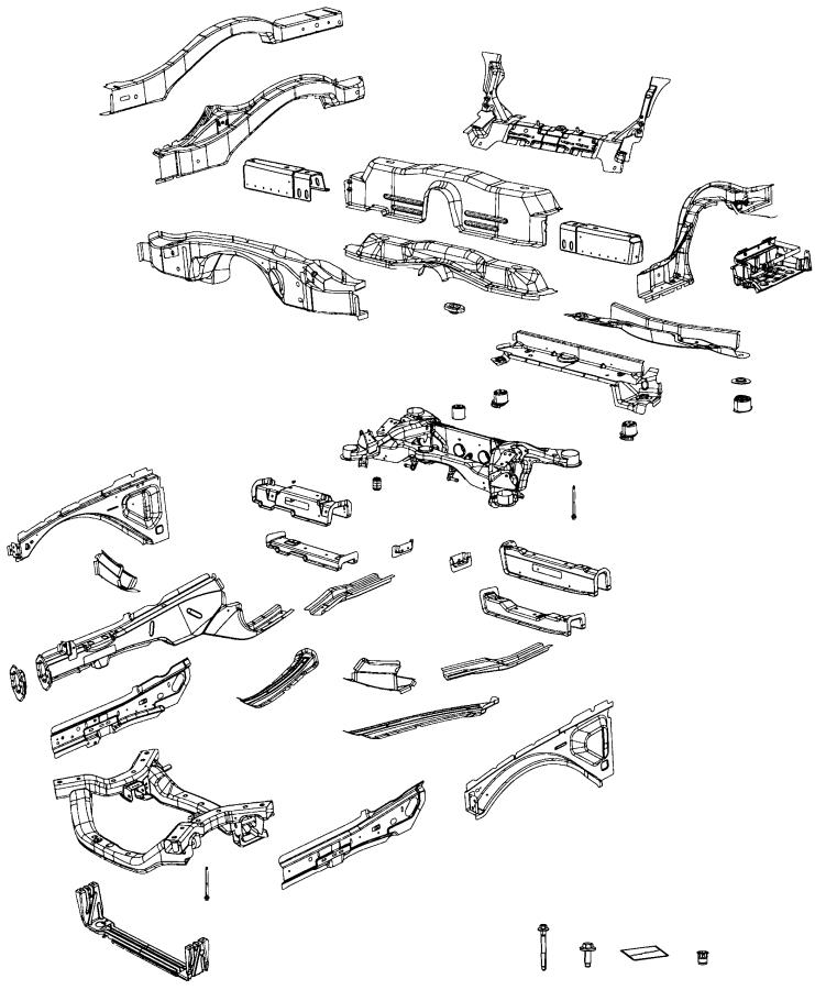 Diagram Frame, Complete. for your Dodge Challenger  