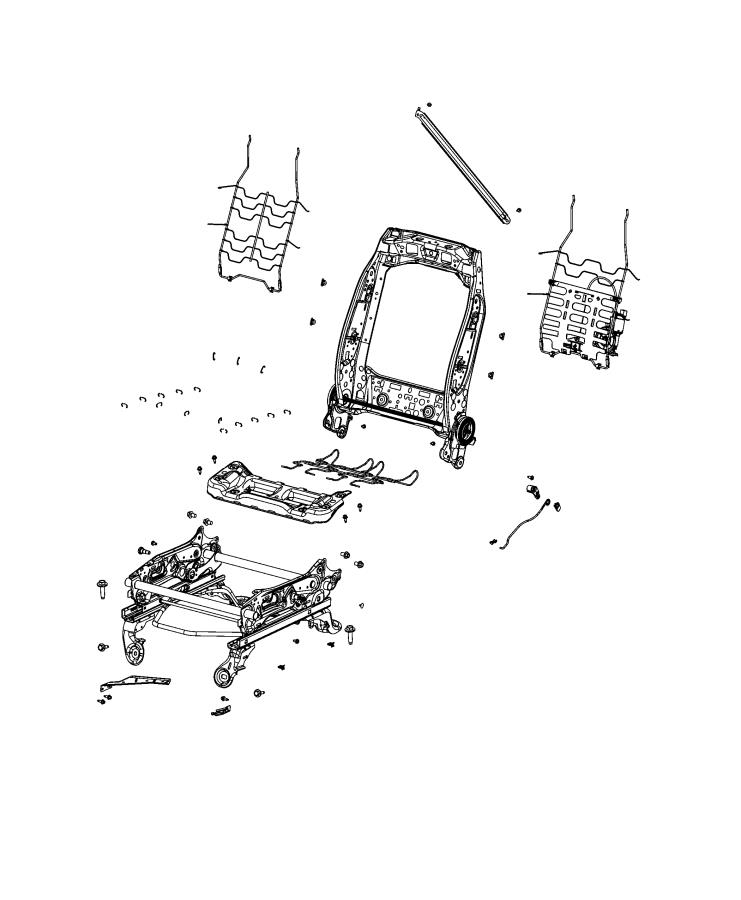 Diagram Adjusters, Recliners, Shields and Risers - Driver Seat. for your Chrysler 300  M