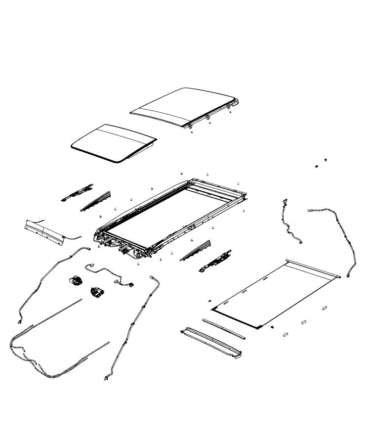 Diagram Sunroof and Related Parts. for your 2002 Chrysler 300  M 