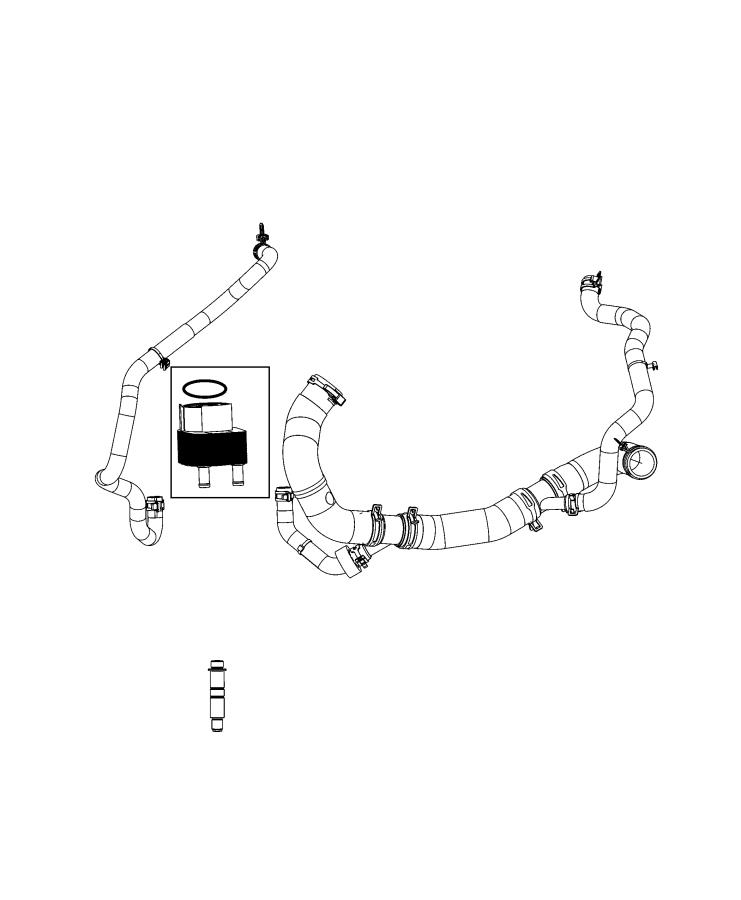 Diagram Engine Oil Cooler and Lines. for your Chrysler 300  