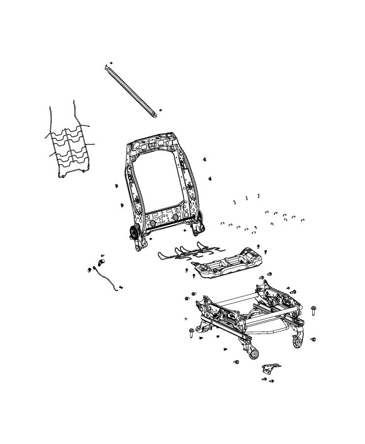 Diagram Adjusters, Recliners, Shields and Risers - Passenger Seat. for your Chrysler 300  M