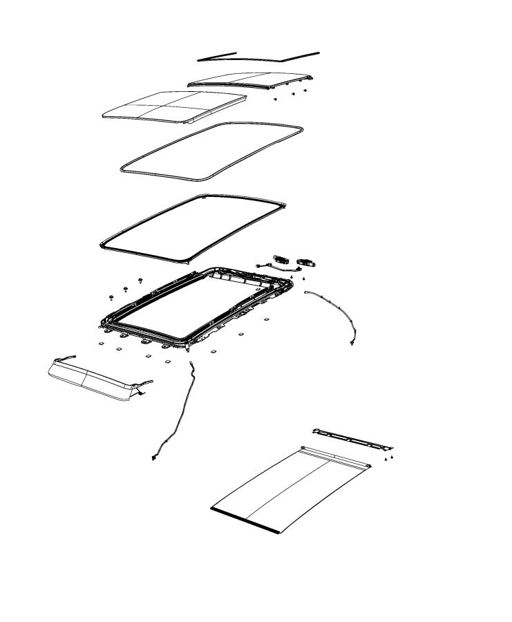 Diagram Sunroof and Related Parts. for your 2000 Chrysler 300  M 