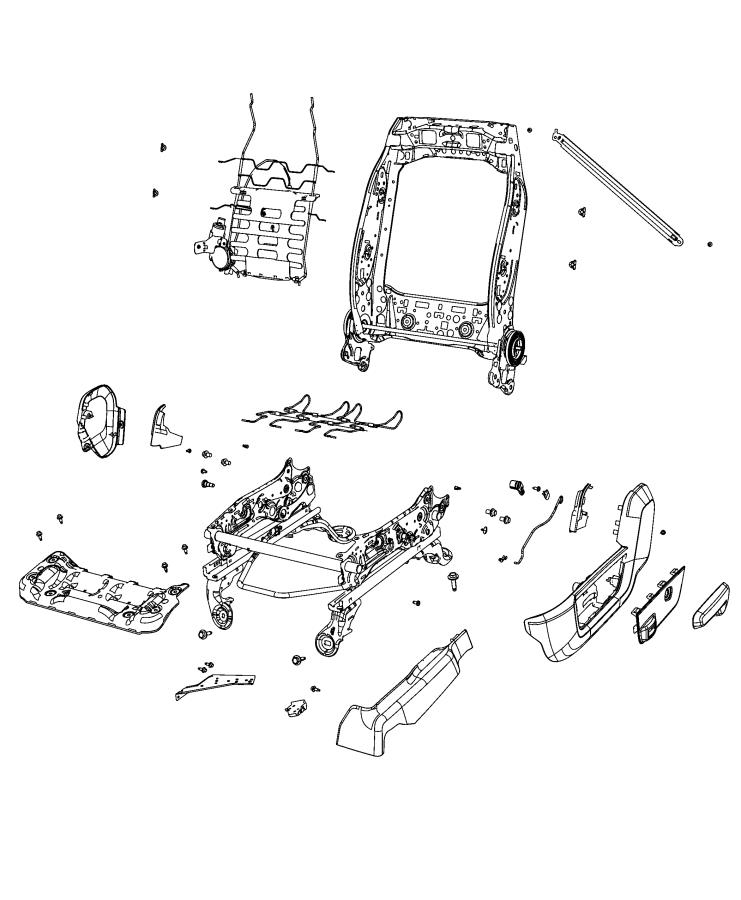 Diagram Adjusters, Recliners, Shields and Risers - Driver Seat. for your Chrysler 300  M