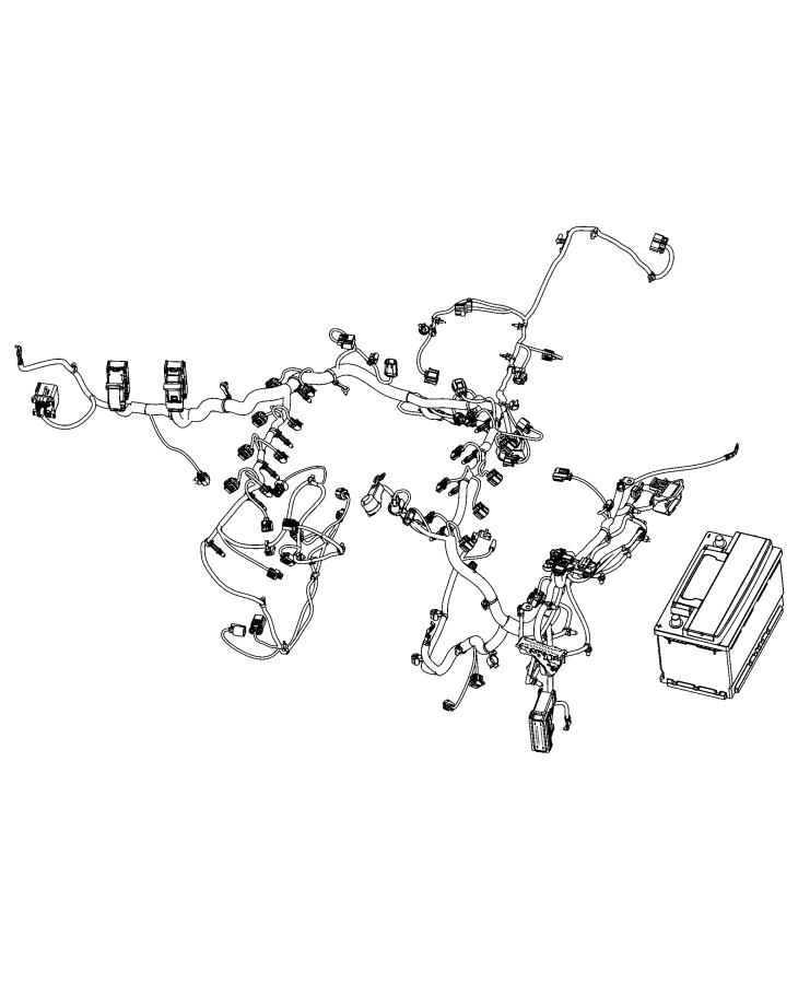 Diagram WIRING, BATTERY. for your 2023 Ram 1500   