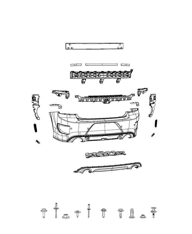 Diagram Fascia, Rear. for your 2003 Chrysler 300  M 