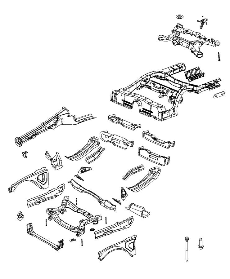 Diagram Frame, Complete. for your 1999 Chrysler 300 M  