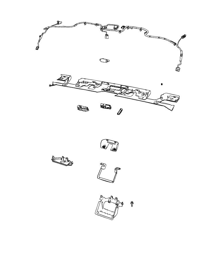 Diagram Interior Moldings And Pillars. for your Jeep Wrangler  