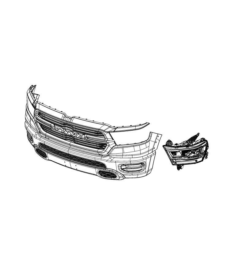 Diagram Lamps, Front. for your 1999 Chrysler 300  M 