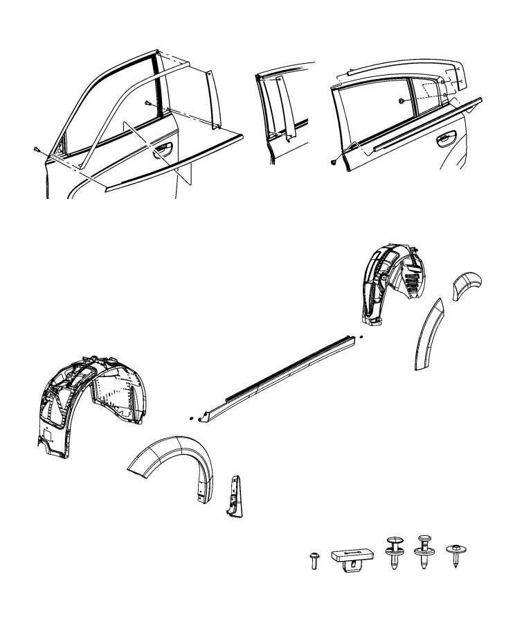 Diagram Exterior Ornamentation. for your Dodge Charger  