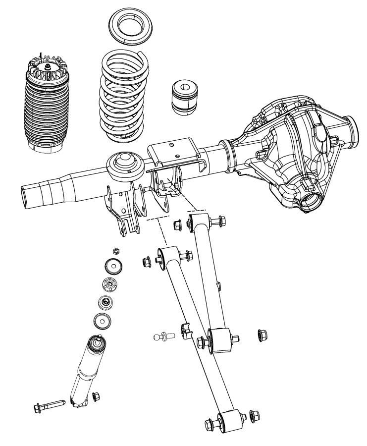 Diagram Suspension, Rear. for your 2003 Chrysler 300  M 