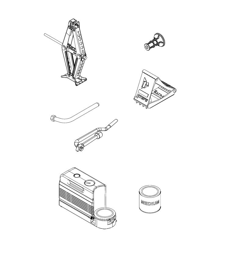 Diagram Jack Assembly And Tools. for your Jeep Renegade  