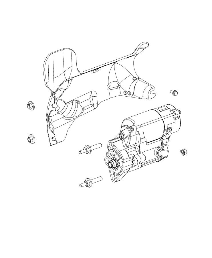 Diagram Starter and Related Parts. for your Dodge Charger  
