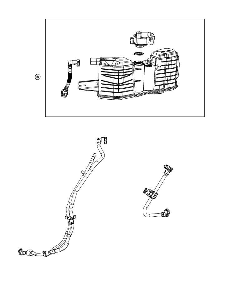 Diagram Vacuum Canister and Leak Detection Pump. for your 2009 Dodge SPRINTER 3500   
