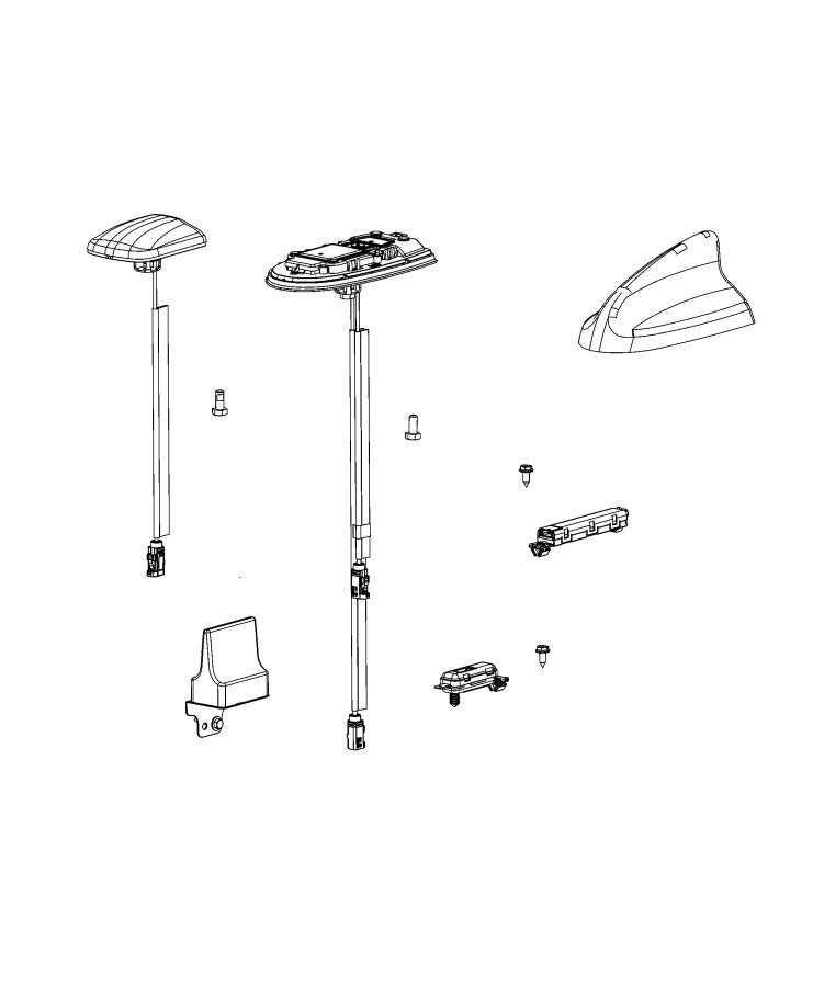 Diagram Antenna, Radio, Satellite, GPS and Cellular. for your Chrysler