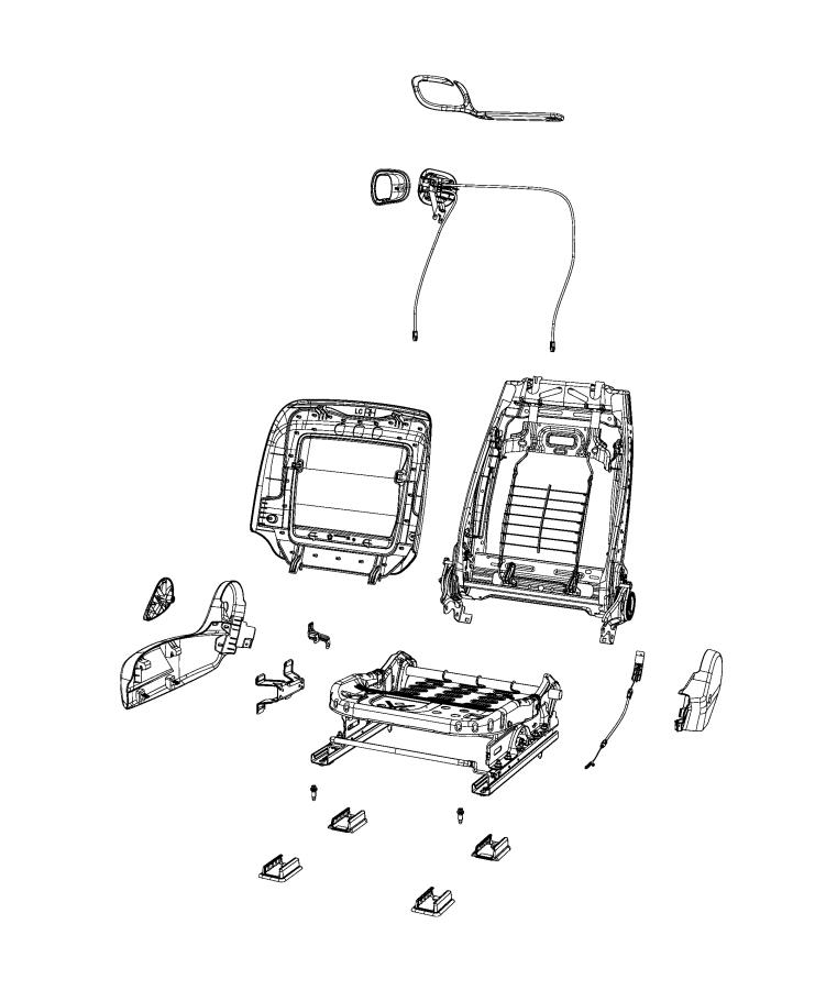 Diagram Adjusters, Recliners, Shields and Risers - Passenger Seat. for your Dodge