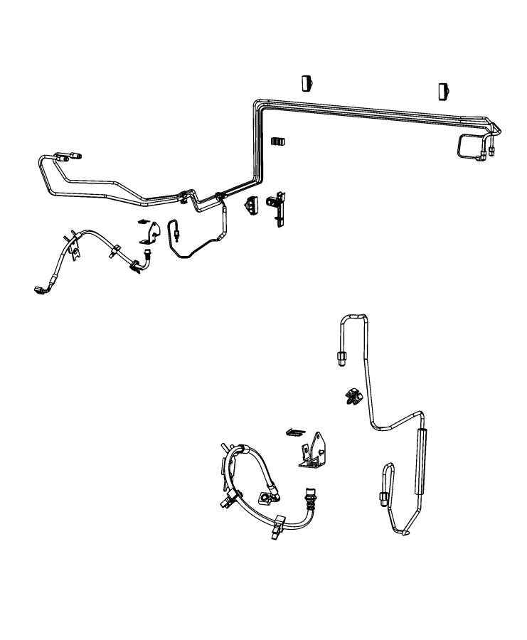 Full size assembly image of Brake Tubes and Hoses, Front. (1/1)