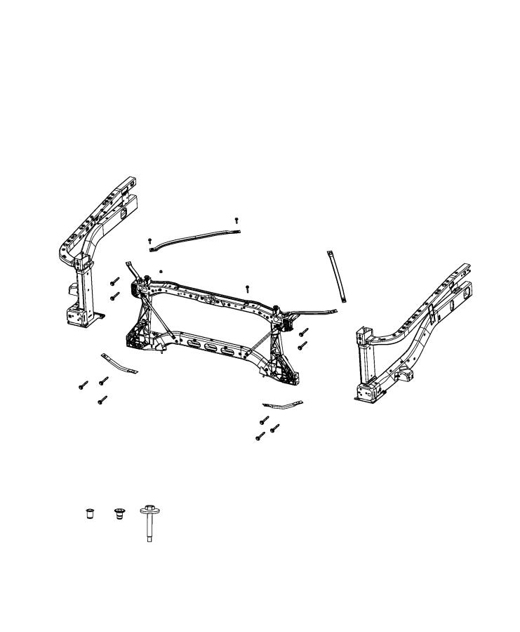 Diagram Radiator Support. for your 2003 Chrysler 300  M 