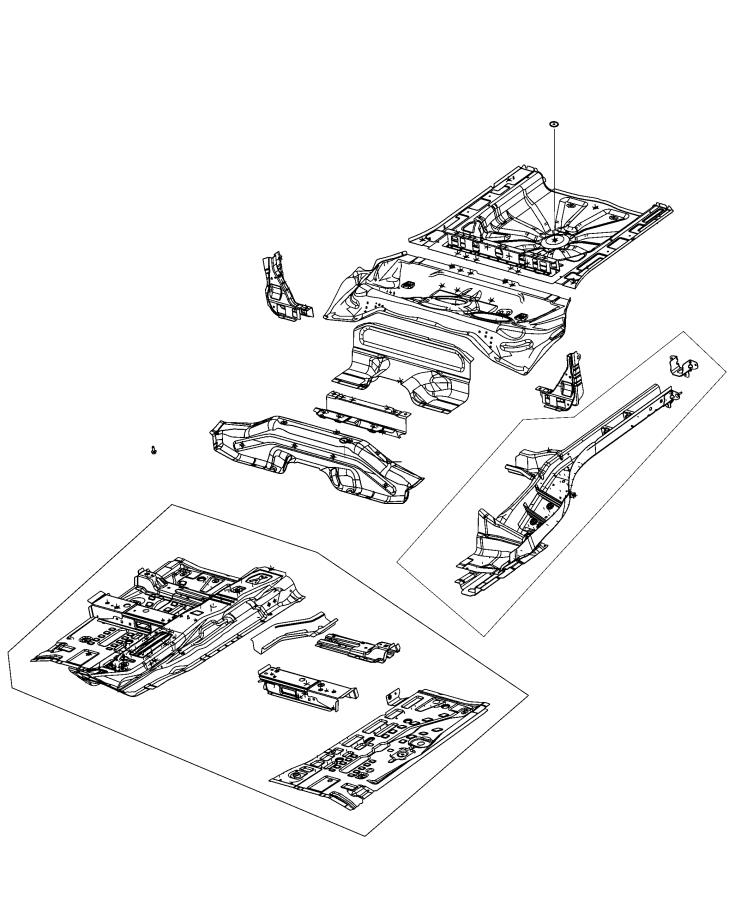 Diagram Floor Pan. for your 2000 Chrysler 300  M 