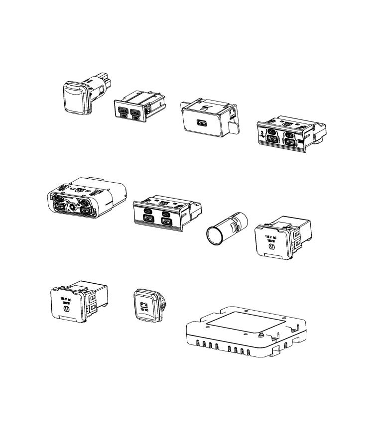 Connectors, Power, USB and Audio Media. Diagram