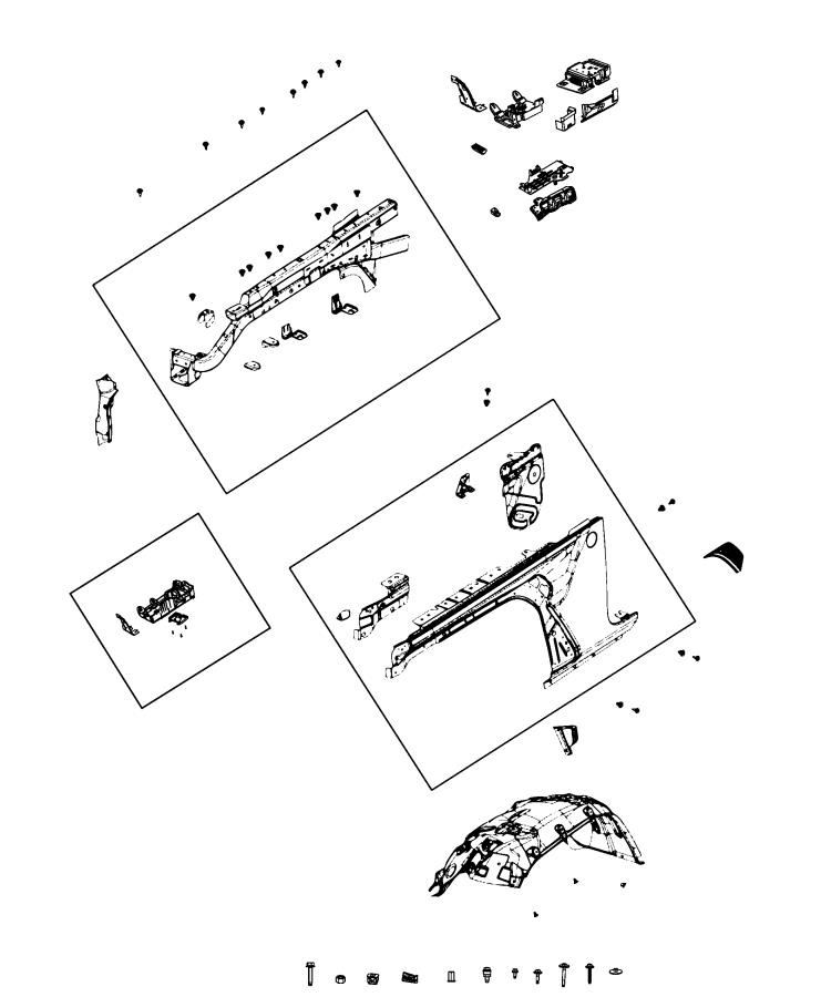 Diagram Front Fender. for your 2025 Ram 1500   