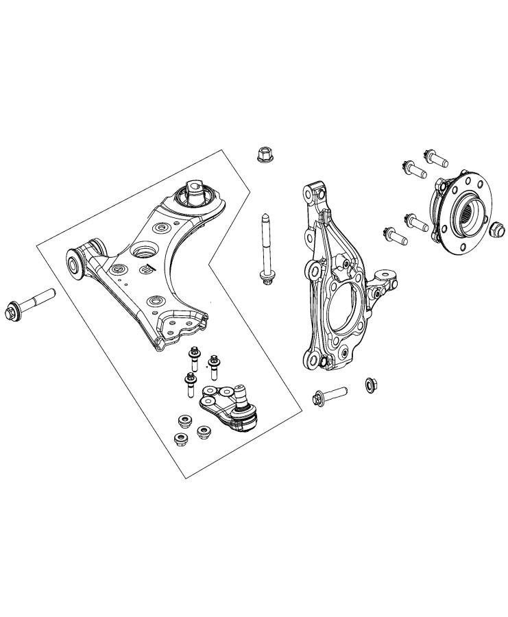 Diagram Suspension, Front, Springs, Shocks, Control Arms. for your 2001 Chrysler 300  M 