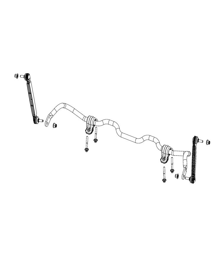 Diagram Stabilizer Bar, Front. for your 2000 Chrysler 300  M 