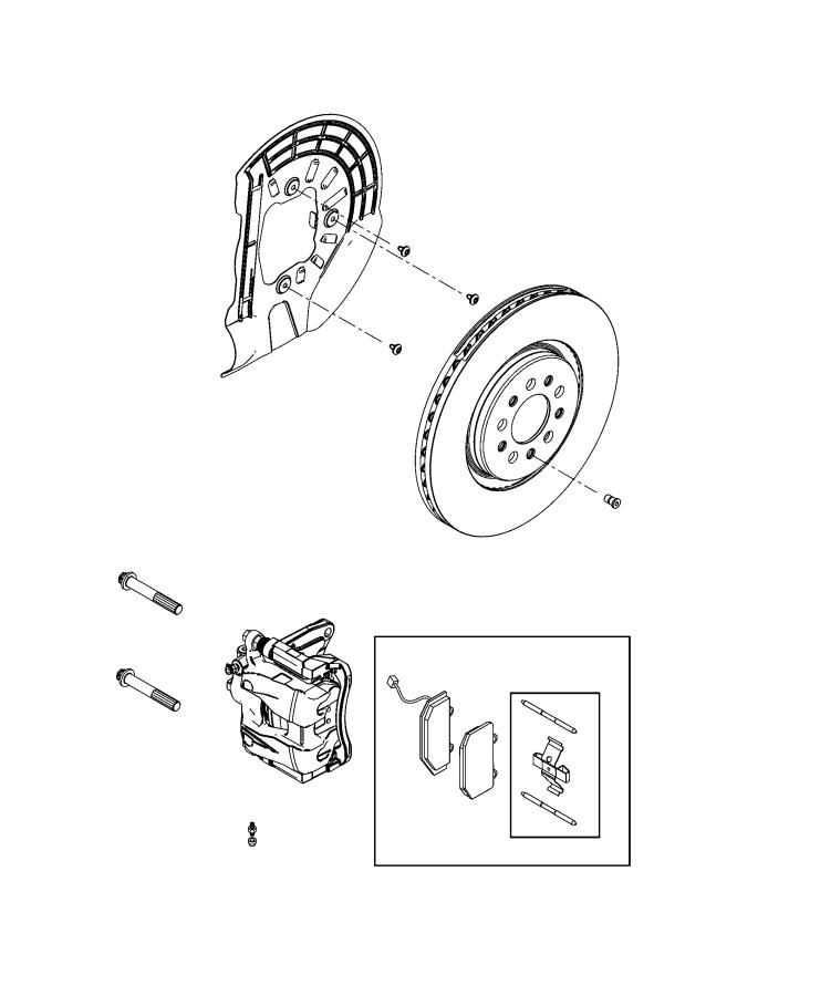 Diagram Brakes, Front. for your Chrysler 300  M