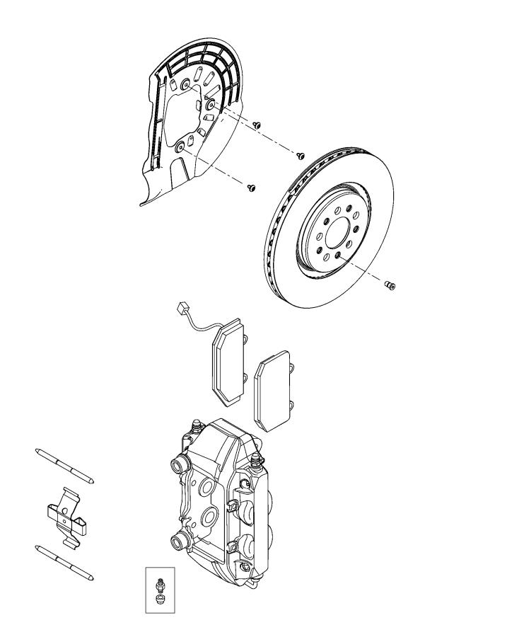 Diagram Brakes, Front. for your Chrysler 300  M