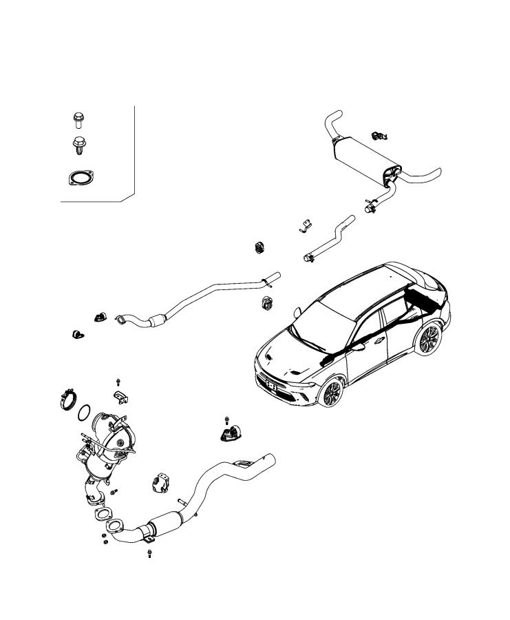 Diagram Exhaust System. for your Chrysler 300  M