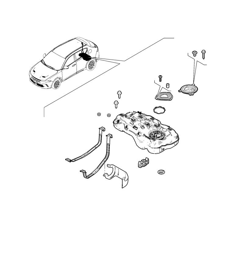 Diagram Fuel Tank and Related Parts. for your Dodge