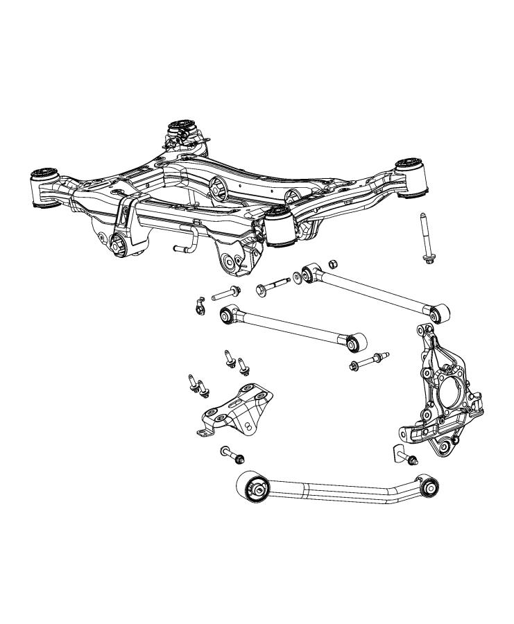 Diagram Suspension, Rear. for your Dodge