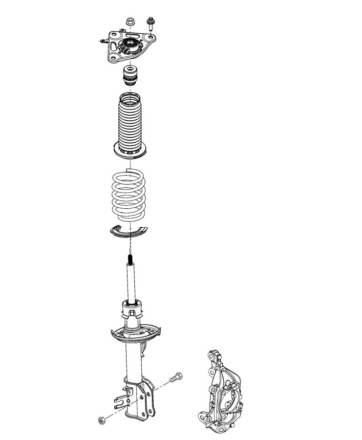 Shocks, Springs, Spring Links. Diagram