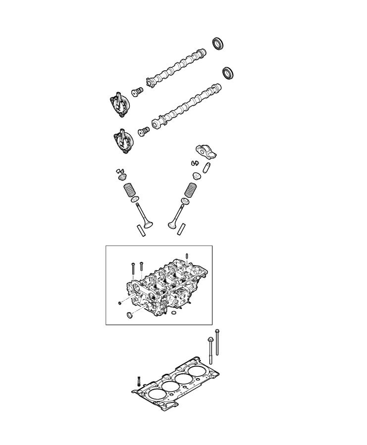 Diagram Camshafts and Valvetrain. for your 2002 Chrysler 300  M 