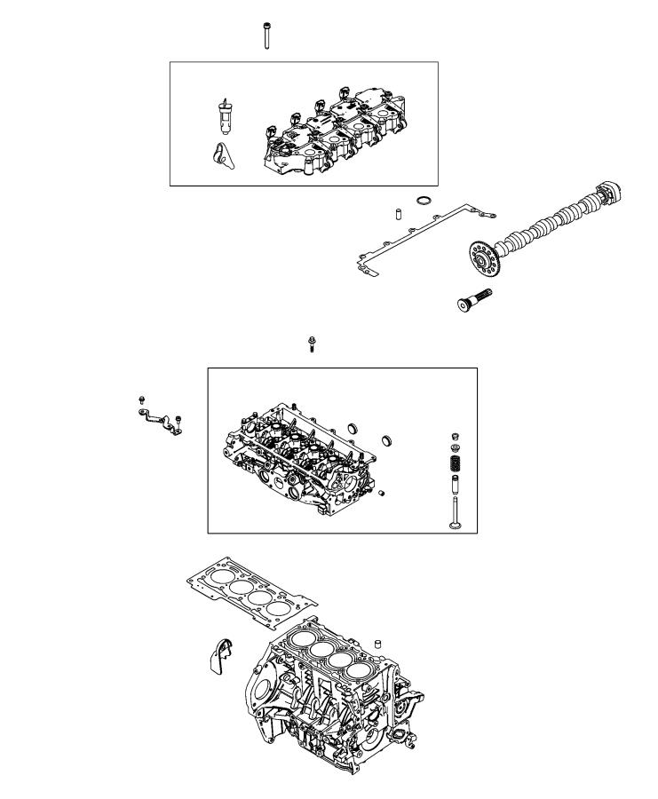 Diagram Camshafts and Valvetrain. for your 2004 Dodge SPRINTER 2500 SHC WAGON 140"  