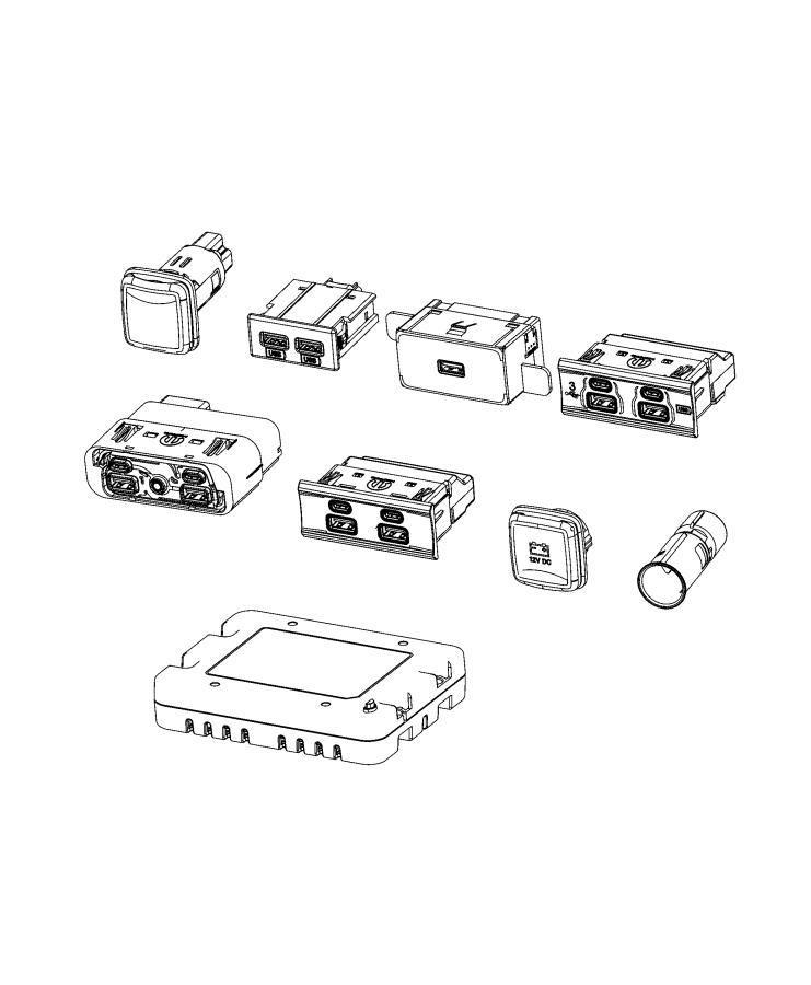 Connectors, Power, USB and Audio Media. Diagram