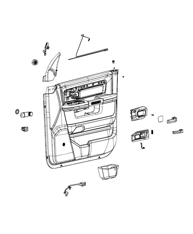 Diagram Front Door Trim Panels. for your 2001 Chrysler 300  M 