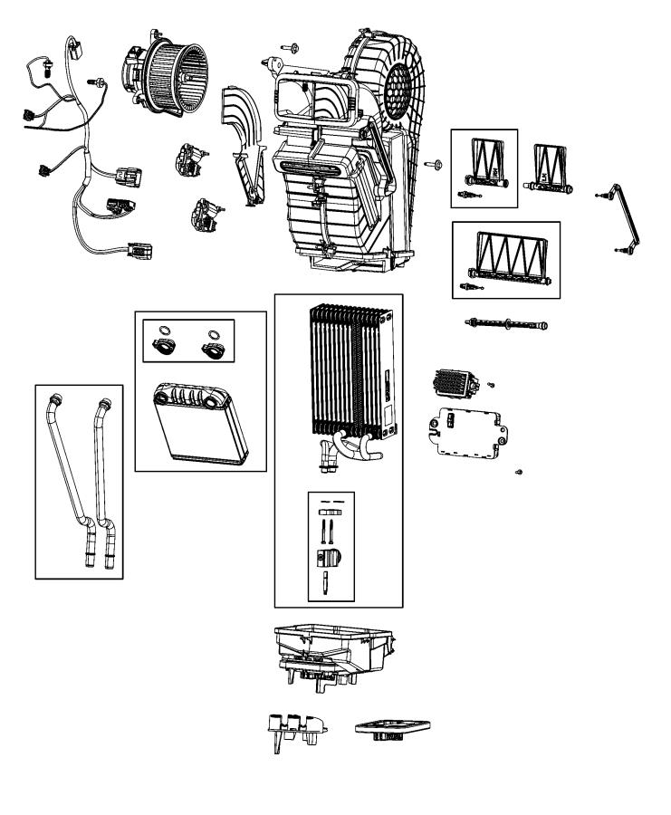 Diagram A/C and Heater Unit Rear. for your Chrysler 300  M