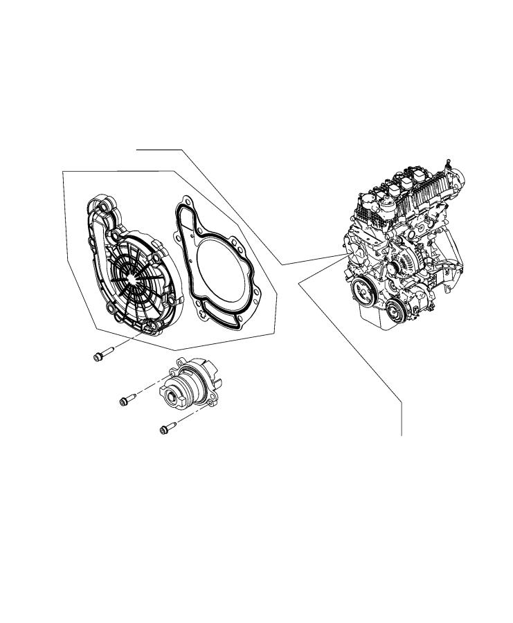 Diagram Water Pump and Related Parts. for your Chrysler 300  M