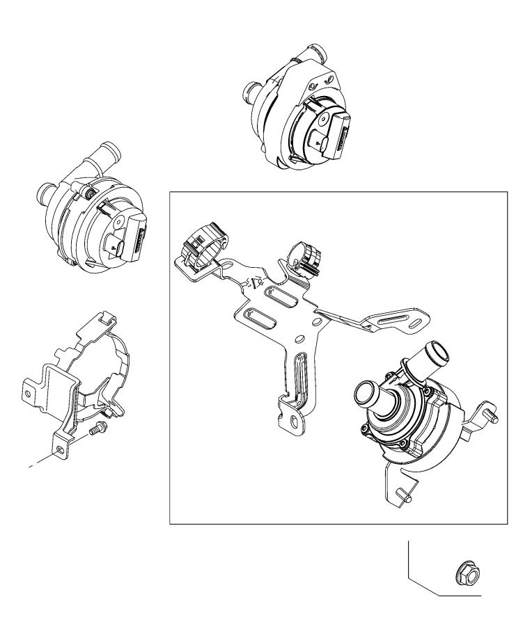 Diagram Water Pump and Related Parts. for your Dodge