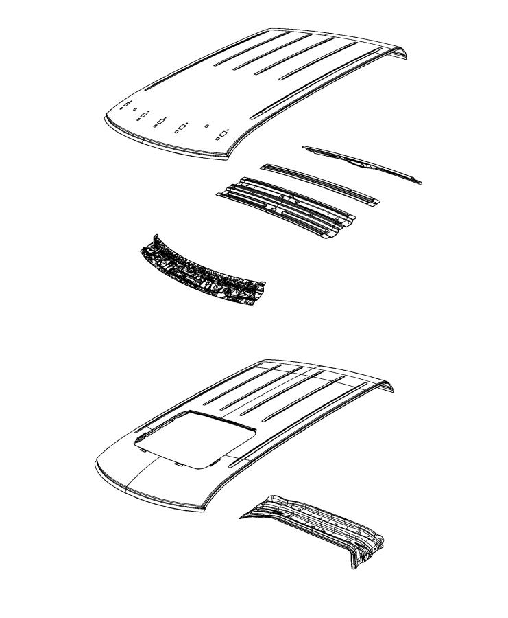 Diagram Roof Panel. for your 2006 Ram 3500   